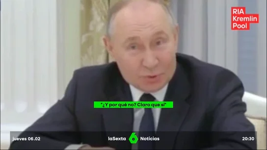 Putin pregunta a sus científicos si pueden llevar una vaca a Marte Putin pregunta a sus científicos si pueden llevar una vaca a Marte