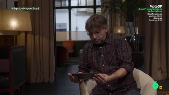 Jordi Évole desveló a Equipo de Investigación cómo Miguel Bosé pidió "quitar tres momentos" de su entrevista Jordi Évole desveló a Equipo de Investigación cómo Miguel Bosé pidió "quitar tres momentos" de su entrevista