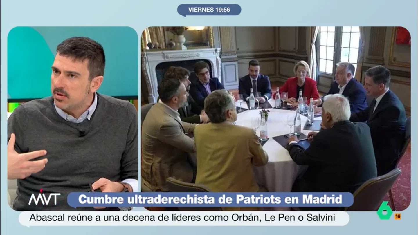 Ramón Espinar, sobre la cumbre de los 'Patriots' Ramón Espinar, sobre la cumbre de los 'Patriots'