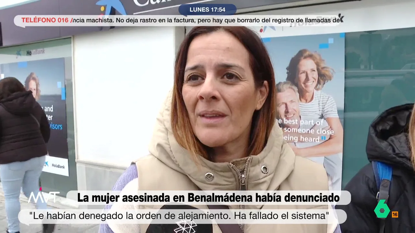 MVT Vecina de la asesinada: Dio el paso de denunciar y mira lo que ha pasado, ha fallado el sistema MVT Vecina de la asesinada: Dio el paso de denunciar y mira lo que ha pasado, ha fallado el sistema