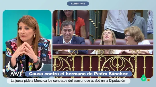 María Claver, sobre el hermano de Pedro Sánchez: "Es un escandalazo que haría caer cualquier gobierno, pero aquí se ve normal" María Claver, sobre el hermano de Pedro Sánchez: "Es un escandalazo que haría caer cualquier gobierno, pero aquí se ve normal"