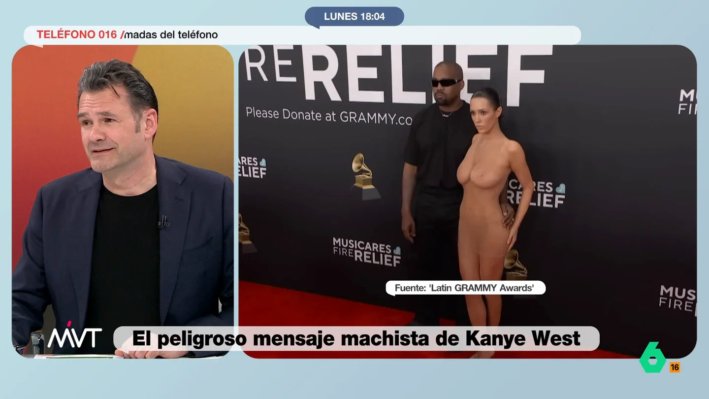 Iñaki López, sobre los tuits nazis y machistas de Kanye West: "Lo que quiere es un abracito, vender un disco o trolearnos" "¿No os parece que está exagerando la nota para llamar la atención?", reacciona Iñaki López a los polémicos tuits del rapero Kanye West en los que se define como "nazi" y asegura que el vestido de Bianca Censori no lo habría llevado sin su permiso.