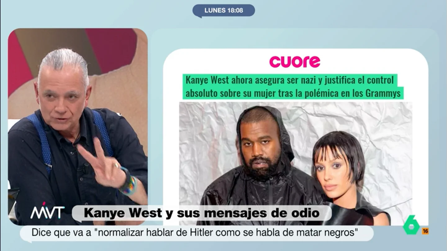 Juan Ramón Lucas, sobre las tuits de Kanye West: "Hay dos realidades: una, que esto es marketing, y otra, que es un maltratador" Juan Ramón Lucas, sobre las tuits de Kanye West: "Hay dos realidades: una, que esto es marketing, y otra, que es un maltratador"