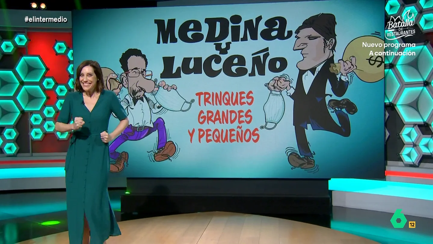 Cristina Gallego recuerda las 'aventuras' de Luis Medina y Alberto Luceño: del "pa' la saca' al falso carné del CNI Cristina Gallego convierte en un tebeo las 'aventuras' de Alberto Luceño y Luis Medina en la venta de material sanitario defectuoso al Ayuntamiento de Madrid tras arrancar hoy su juicio por falsedad documental y estafa.