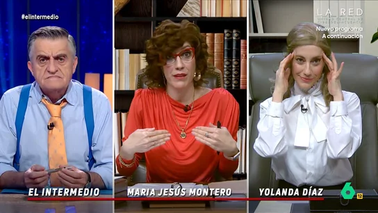 El 'cara a cara' entre 'Montero' y 'Yolanda Díaz': "Con la rueda de prensa de ayer, es raro que no la nominen a actriz revelación" Cristina Gallego, por partida doble, imita a 'María Jesús Montero' y 'Yolanda Díaz' en este encuentro entre ambas ministras después del choque por el IRPF al salario mínimo, y que en este vídeo se tensa por momentos.