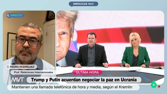 Iñaki López pregunta por la autodefensa de Europa "para no estar a expensas de un presidente indigente mental en la Casa Blanca" Iñaki López y Cristina Pardo conversan con el experto Pedro Rodríguez sobre la reunión de Trump con Putin y la capacidad de la Unión Europea para "dejar de subcontratar su seguridad a Estados Unidos como lleva haciendo 70 años".