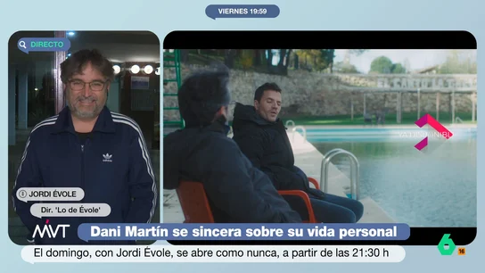 Jordi Évole desvela el consejo que dio Joan Manuel Serrat a Dani Martin: "No hay que contar tanto" El periodista ha participado en Más Vale Tarde para hablar sobre su programa, Lo de Évole. Este domingo el programa tendrá como protagonista a Dani Martín, que repasará con Évole su carrera y su vida personal.