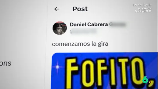 Daniel Cabrera, el 'autoproclamado' manager de Fofito: la familia desmiente al estafador y dice que incumplió contratos Además de estafar a famosos y músicos, Daniel Alejandro Cabrera se presentó ante los medios y redes sociales como el mánager de Fofito, hasta incluso anunciar una gira. La respuesta de la familia del payaso, en este vídeo.