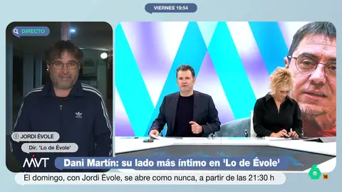 El 'dardo' de Iñaki López a Jordi Évole debido a la falta de luz en su conexión: "Puedes acabar entrevistando a un seto" El periodista admite que no ha podido "estar mucho sobre el tema" al ser preguntado por las acusaciones contra Juan Carlos Monedero. "Pero, que se investigue todo lo que se tenga que investigar y salga todo lo que tenga que salir", añade.