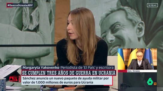 Al Rojo Vivo (24-02-25) Margaryta Yakovenko habla de la "decepción" de los ucranianos: "Putin y Trump van a repartirse el país como si fuese un botín" Al Rojo Vivo (24-02-25) Margaryta Yakovenko habla de la "decepción" de los ucranianos: "Putin y Trump van a repartirse el país como si fuese un botín"