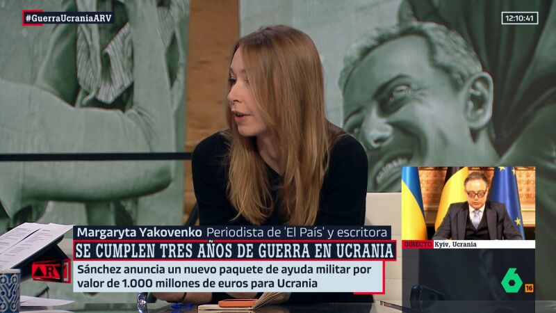 Al Rojo Vivo (24-02-25) Margaryta Yakovenko habla de la "decepción" de los ucranianos: "Putin y Trump van a repartirse el país como si fuese un botín"