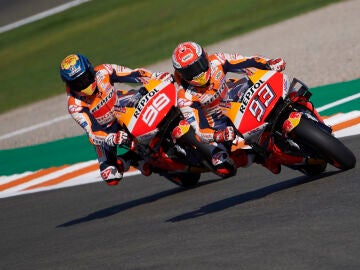 Marc M&aacute;rquez y Jorge Lorenzo