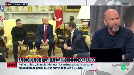 Óscar Vara analiza la bronca de Trump a Zelenski: "Me lo habría imaginado entre bambalinas, pero nunca en directo y delante de las cámaras" Óscar Vara analiza la bronca de Trump a Zelenski: "Me lo habría imaginado entre bambalinas, pero nunca en directo y delante de las cámaras"