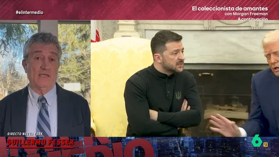 "La mayoría del país está avergonzado": Guillermo Fesser, sobre cómo valoran en EEUU la reunión entre Trump y Zelenski El corresponsal expone que tan solo han apoyado a Trump "pelotas cobardes". "Cada vez somos más los que sospechamos que Macron vino a la Casa Blanca a pedir que EEUU le devolviera a Francia la Estatua de la Libertad", afirma.