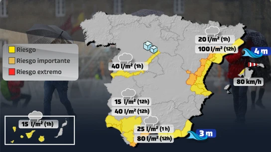 Mapa de avisos naranjas en España el 3 de marzo de 2025 Mapa de avisos naranjas en España el 3 de marzo de 2025