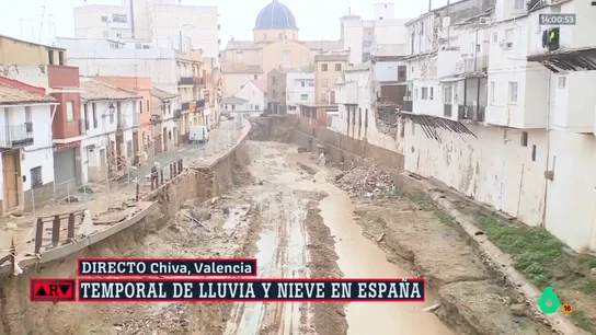 El barranco del Poyo vuelve a llevar agua en Chiva El barranco del Poyo vuelve a llevar agua en Chiva