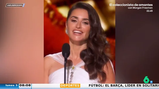 El guiño de Penélope Cruz a España en los Premios Oscar: así habló en español al entregar un premio El guiño de Penélope Cruz a España en los Premios Oscar: así habló en español al entregar un premio