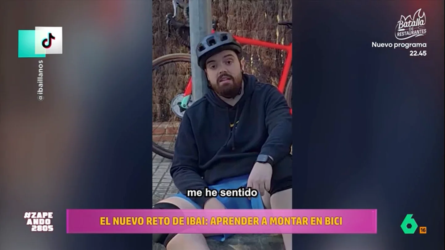 Así ha sido el primer día de Ibai Llanos aprendiendo a montar en bici: "Tengo los huevos reventados" Así ha sido el primer día de Ibai Llanos aprendiendo a montar en bici: "Tengo los huevos reventados"