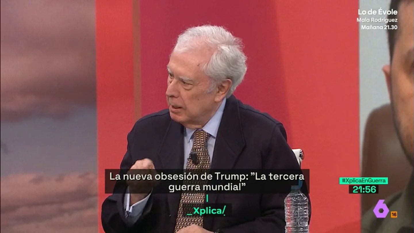 Javier Rupérez, sobre Trump: "La tercera guerra mundial no vendrá por Zelenski, pero puede venir por él y por Putin" Javier Rupérez, sobre Trump: "La tercera guerra mundial no vendrá por Zelenski, pero puede venir por él y por Putin"