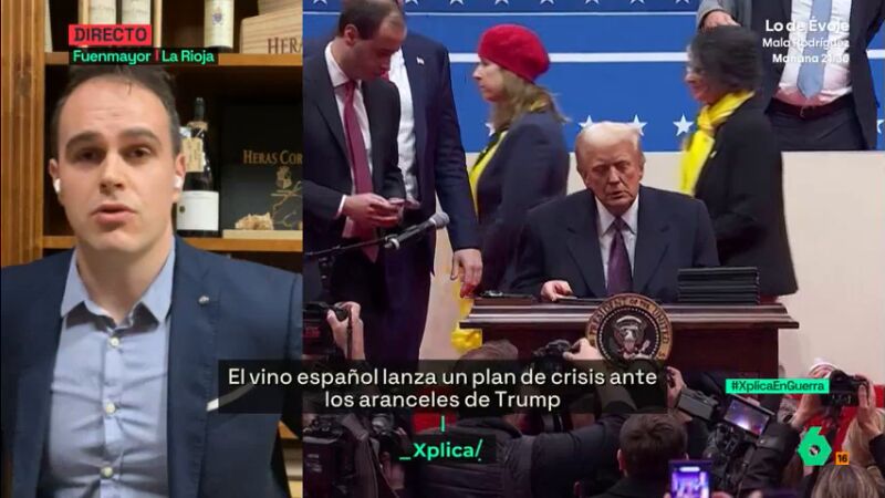 XPLICA Un productor de vinos muestra su preocupación por los aranceles de Trump: "Llueve sobre mojado"