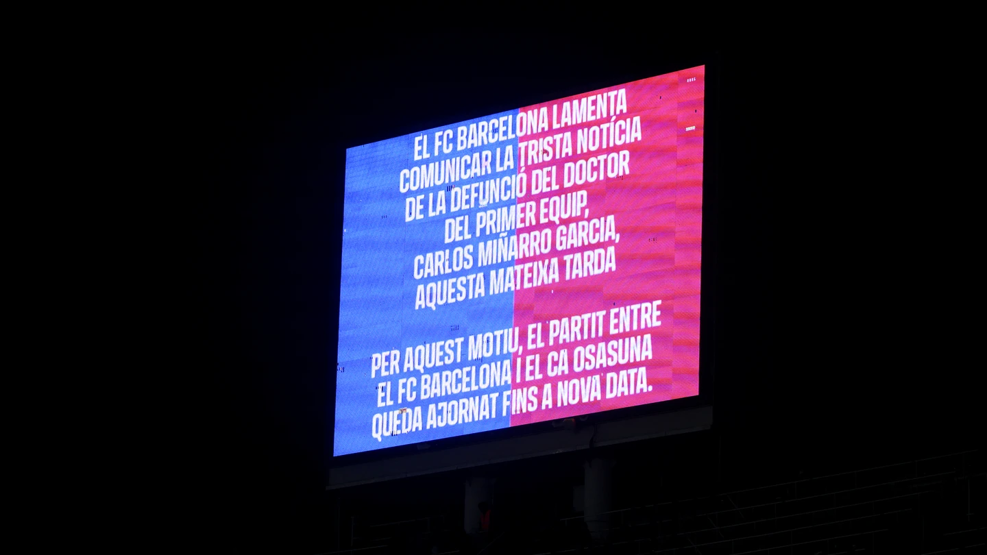 Mensaje publicado en Montjuic comunicando la pérdida de Carles Miñarro Mensaje publicado en Montjuic comunicando la pérdida de Carles Miñarro