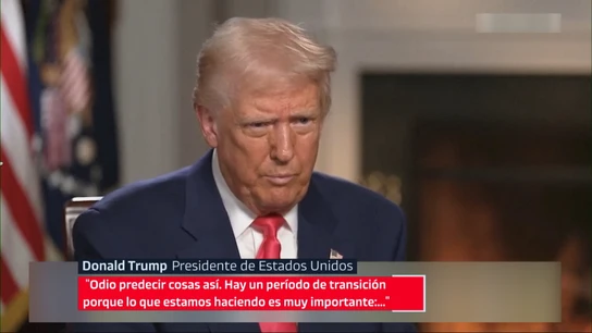 Donald Trump, durante la entrevista en Fox. Donald Trump, durante la entrevista en Fox.