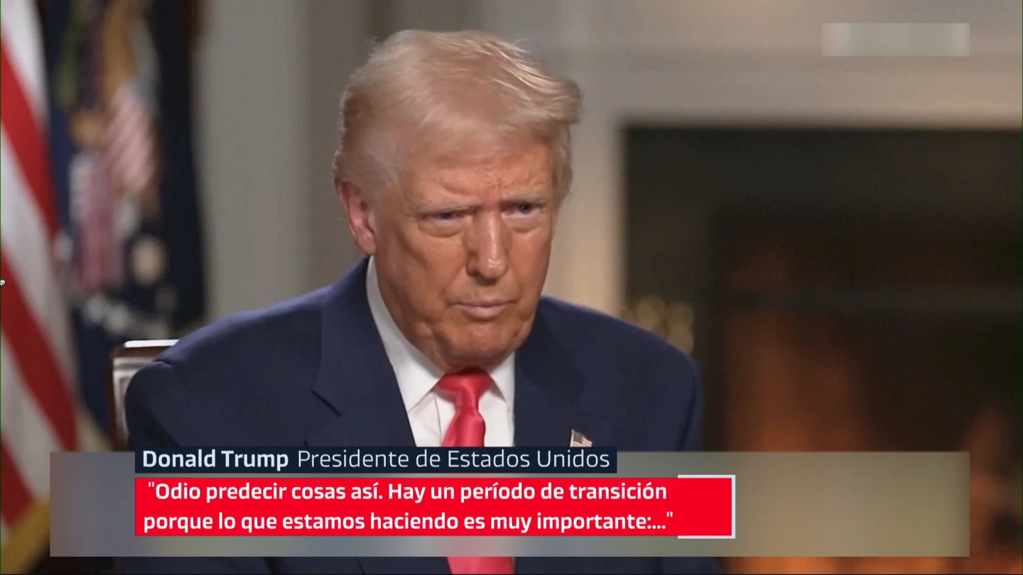 Donald Trump, durante la entrevista en Fox. Donald Trump, durante la entrevista en Fox.