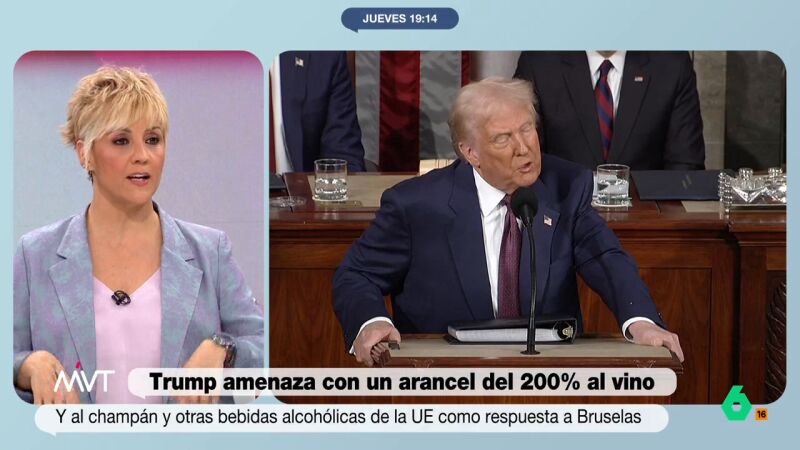 Cristina Pardo, sobre la "infantiloide" política de aranceles de Trump: "Parece un patio de colegio"