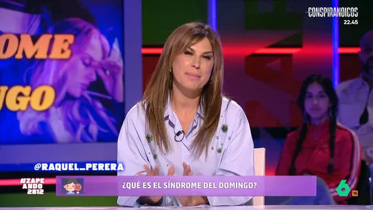 ¿Qué es el 'síndrome del domingo'? Raquel Perera explica qué es ese fenómeno y qué lo provoca Es habitual que muchas personas, los domingos, sientan angustia o ansiedad al pensar que quedan pocas horas para que llegue el lunes y volver a la rutina de nuevo.