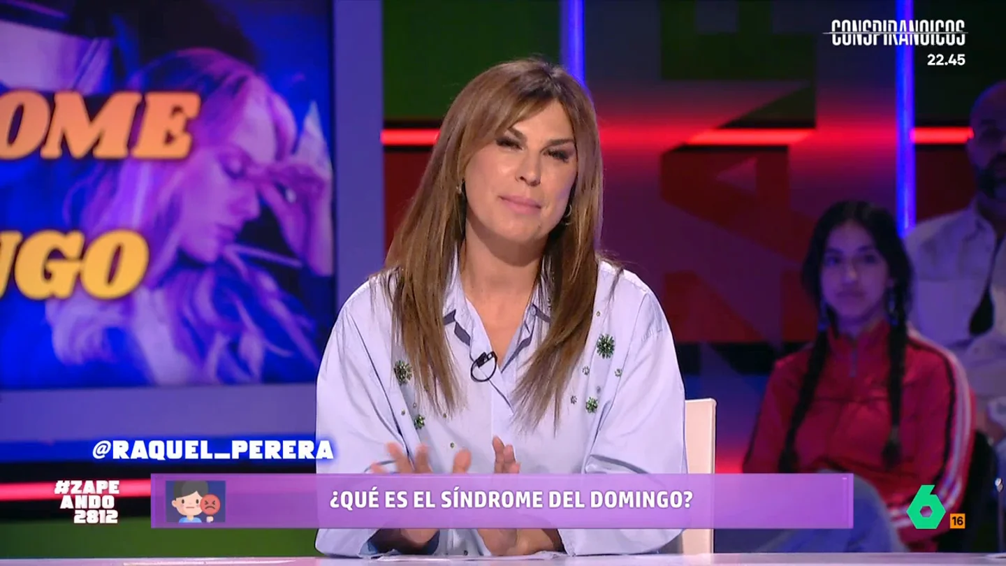¿Qué es el 'síndrome del domingo'? Raquel Perera explica qué es ese fenómeno y qué lo provoca Es habitual que muchas personas, los domingos, sientan angustia o ansiedad al pensar que quedan pocas horas para que llegue el lunes y volver a la rutina de nuevo.