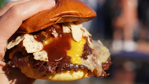 Hamburguesa smash Hamburguesa smash