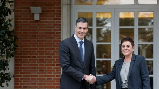 Sánchez y Aizpurua en la Moncloa Sánchez y Aizpurua en la Moncloa
