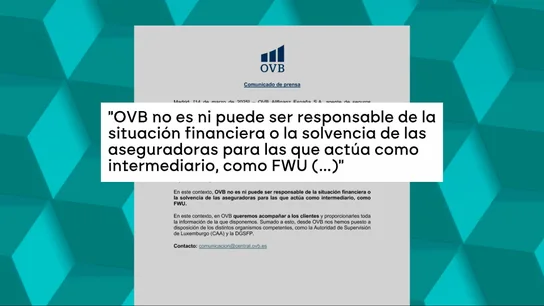 Respuesta de una intermediaria de la aseguradora FWU Respuesta de una intermediaria de la aseguradora FWU