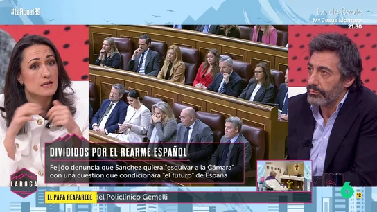 Juan del Val, a Ana Martín: "No me puedo creer que digas que Pedro Sánchez mintiera... yo sí lo digo" Juan del Val, a Ana Martín: "No me puedo creer que digas que Pedro Sánchez mintiera... yo sí lo digo"