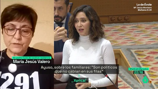 María Jesús Valero, hija de una víctima en las residencias de Madrid María Jesús Valero, hija de una víctima de las residencias de Madrid