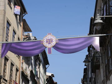 Decoraci&oacute;n de las calles en la Semana Santa de Braga