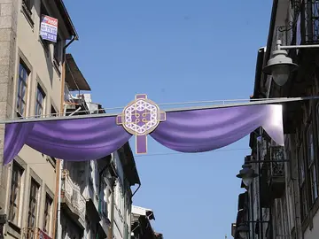 Decoración de las calles en la Semana Santa de Braga Decoración de las calles en la Semana Santa de Braga