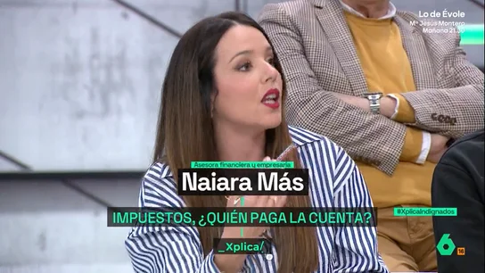 La afirmación de una joven empresaria crítica con los impuestos La afirmación de una joven empresaria crítica con los impuestos