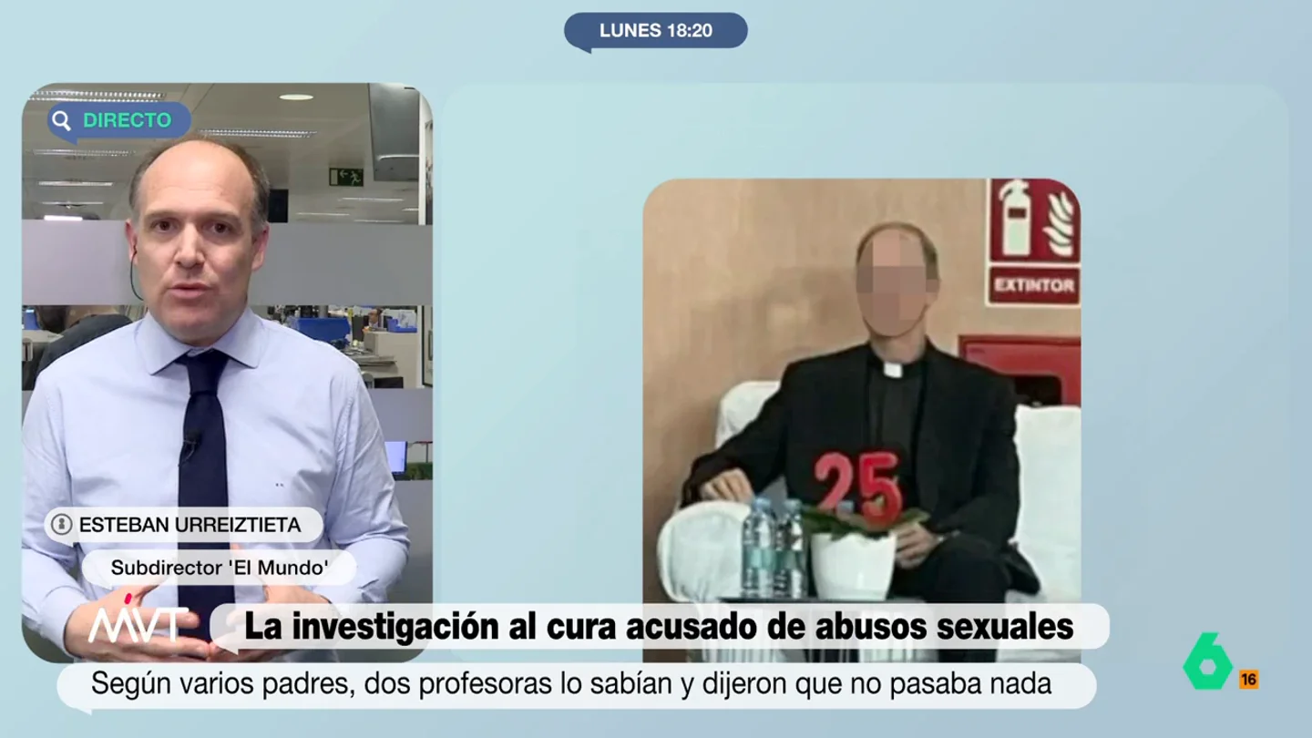 Esteban Urreiztieta, sobre el cura acusado de abusos sexuales: "Decía a las niñas que las iba a llevar a un lugar secreto" El religioso que, supuestamente, habría abusado de varias niñas de un colegio de La Moraleja, entraba con las pequeñas al servicio con el pretexto de contarles cosas "confidenciales". Si alguna de ellas se resistía las empujaba a su interior.