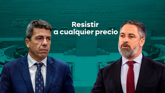 Carlos Mazón y Santiago Abascal, resistir a cualquier precio. Carlos Mazón y Santiago Abascal, resistir a cualquier precio.