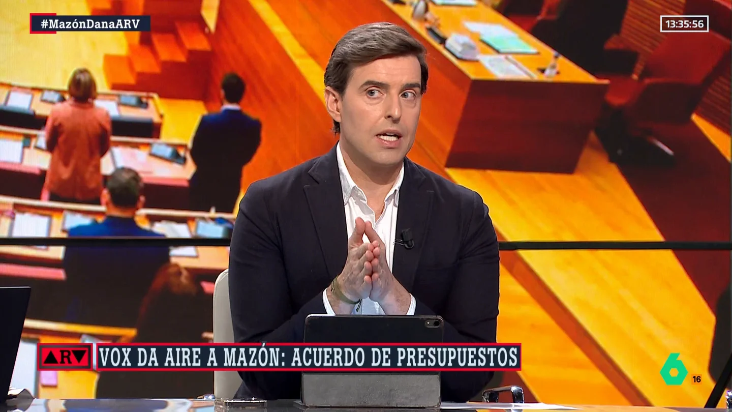 Pablo Montesinos, sobre el pacto entre Mazón y Vox en Valencia: "Su gran aliado no es el PP, sino Santiago Abascal" Pablo Montesinos, sobre el pacto entre Mazón y Vox en Valencia: "Su gran aliado no es el PP, sino Santiago Abascal"