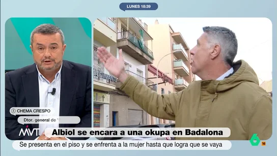 Chema Crespo, muy duro tras el episodio entre Xavier García Albiol y una okupa "Yo sé que tiene su público, pero a mi no me parece que sea el papel de un alcalde en democracia", afirma rotundo Chema Crespo al ver al alcalde de Badalona, Xavier García Albiol, encararse con una mujer que había okupado un piso.