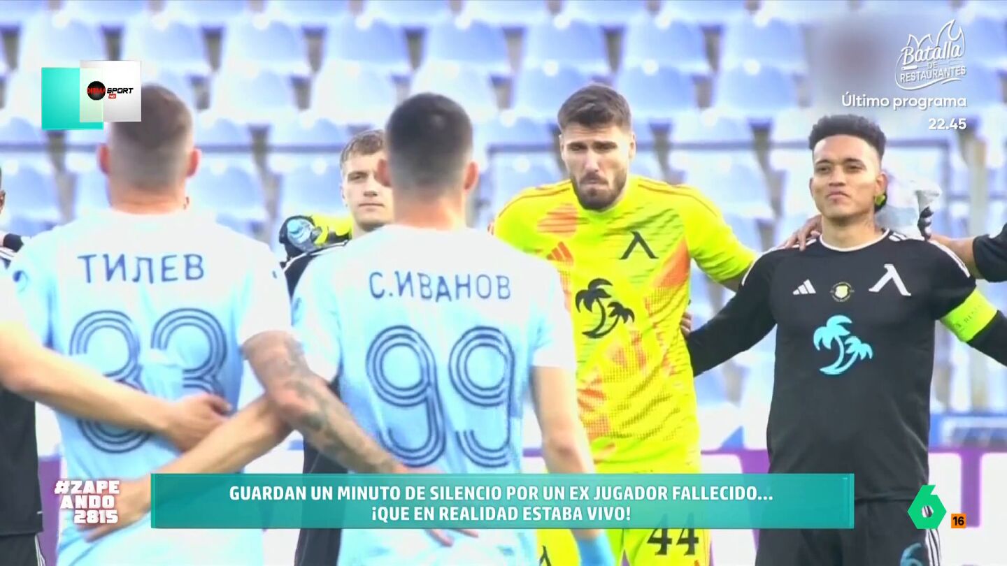 Momento ins&oacute;lito en la liga b&uacute;lgara cuando el Arda y el Levski Sof&iacute;a dedicaban un minuto de silencio por Petko Ganchev, un exjugador de los locales que, seg&uacute;n I&ntilde;aki Urrutia, "no estaba muerto, estaba de parranda".