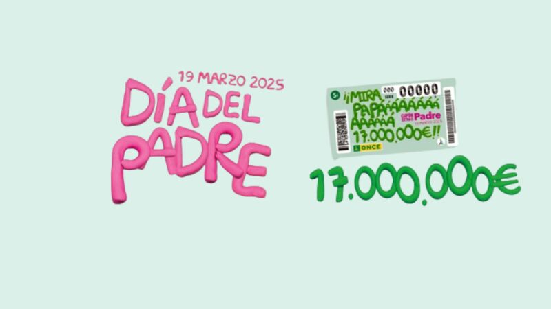 El Sorteo del Cupón Extra de la ONCE por el Día del Padre reparte 17 millones de euros