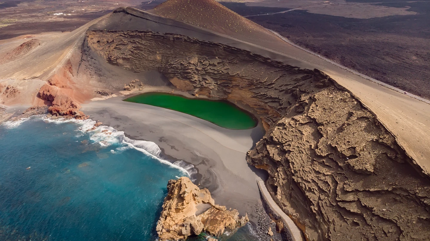 Charco verde de Lanzarote Charco verde de Lanzarote