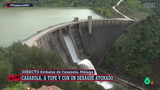 Casasola, a tope y con un desagüe atorado Casasola, a tope y con un desagüe atorado