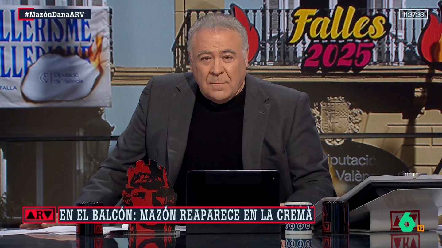 Ferreras, tajante sobre Carlos Mazón: "Es un mentiroso, un tramposo, un cobarde" Ferreras, tajante sobre Carlos Mazón: "Es un mentiroso, un tramposo, un cobarde"