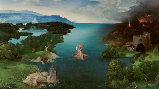 El paso de la laguna Estigia, de Joachim Patinir