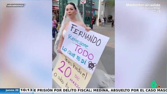 Una novia reclama al organizador de la boda los 9.000 euros que le estafó: "Regrésame todo" Una novia reclama al organizador de la boda los 9.000 euros que le estafó: "Regrésame todo"