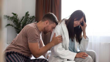 Una pareja triste